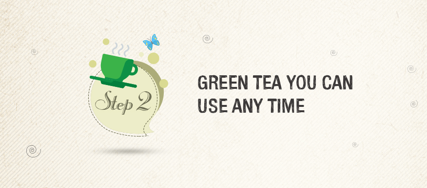 making green tea step2