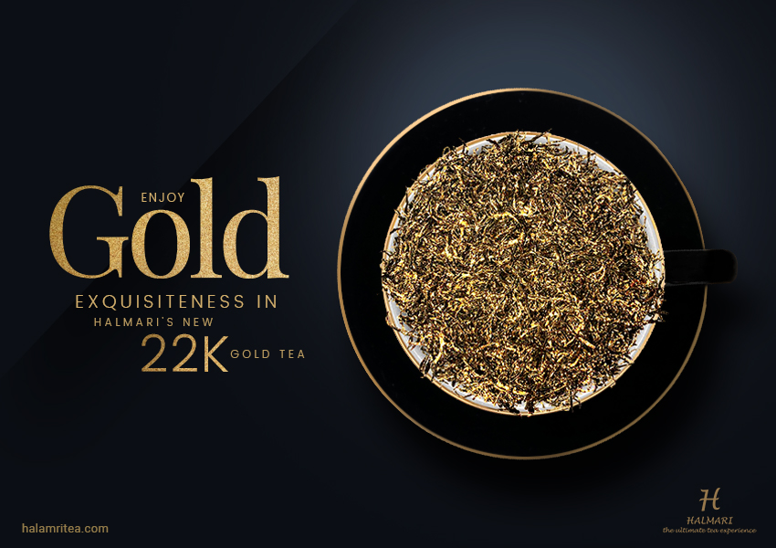 Enjoy gold's 22K Gold Tea!