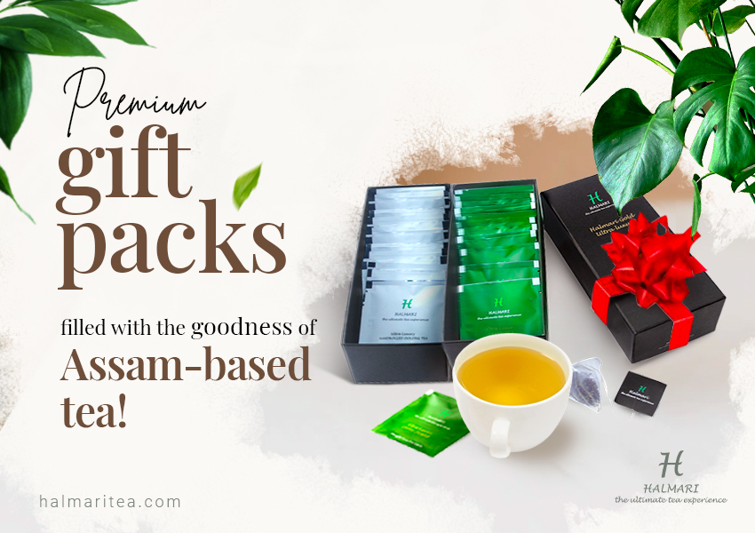Premium gift packs filled with the goodness of Assam-based Halmari tea!