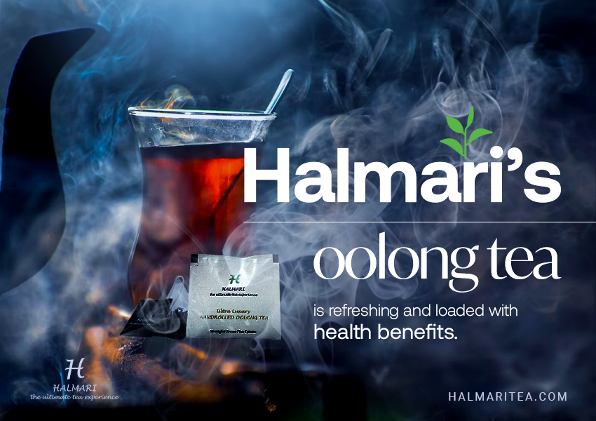 Halmari’s oolong tea is refreshing and loaded with health benefits